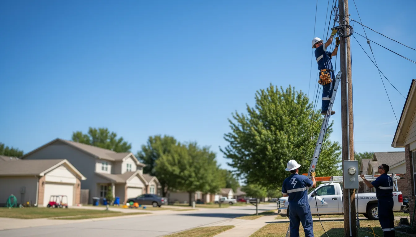 Residential electrician providing installation services in Lancaster, MN